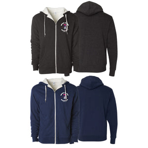 Refuge Jiu Jitsu Academy Sherpa Lined Zip-Up Hoodie #8057 J