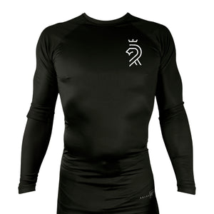 Refuge Jiu Jitsu All Black Custom Rash Guards Long Sleeves #8057 K