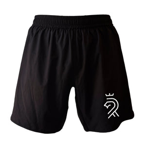 Refuge Jiu Jitsu All Black Custom Shorts 2.0 #8057 K