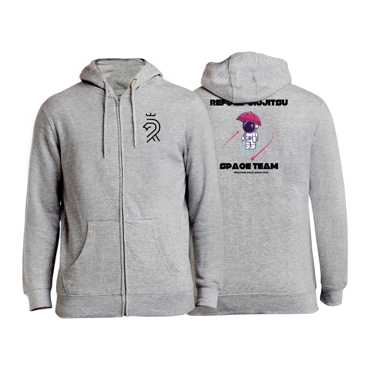 Refuge Jiu Jitsu Academy Zip-Up Hoodies #8057 K
