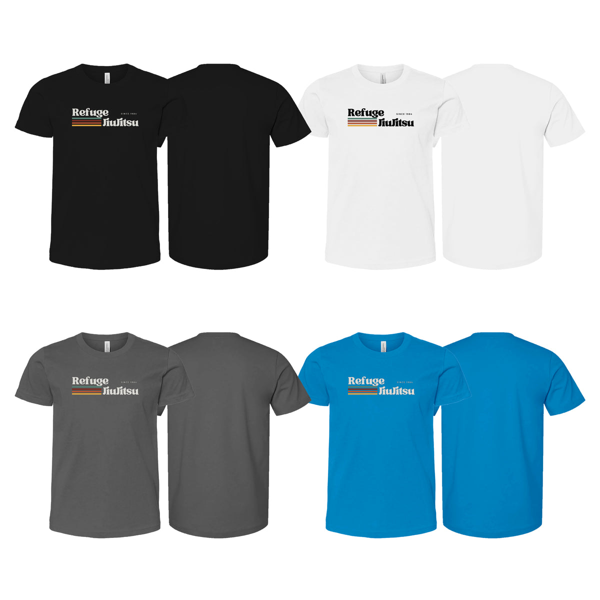 Refuge Jiu Jitsu Academy Kids Shirts #8057 G (RETRO LOGO)