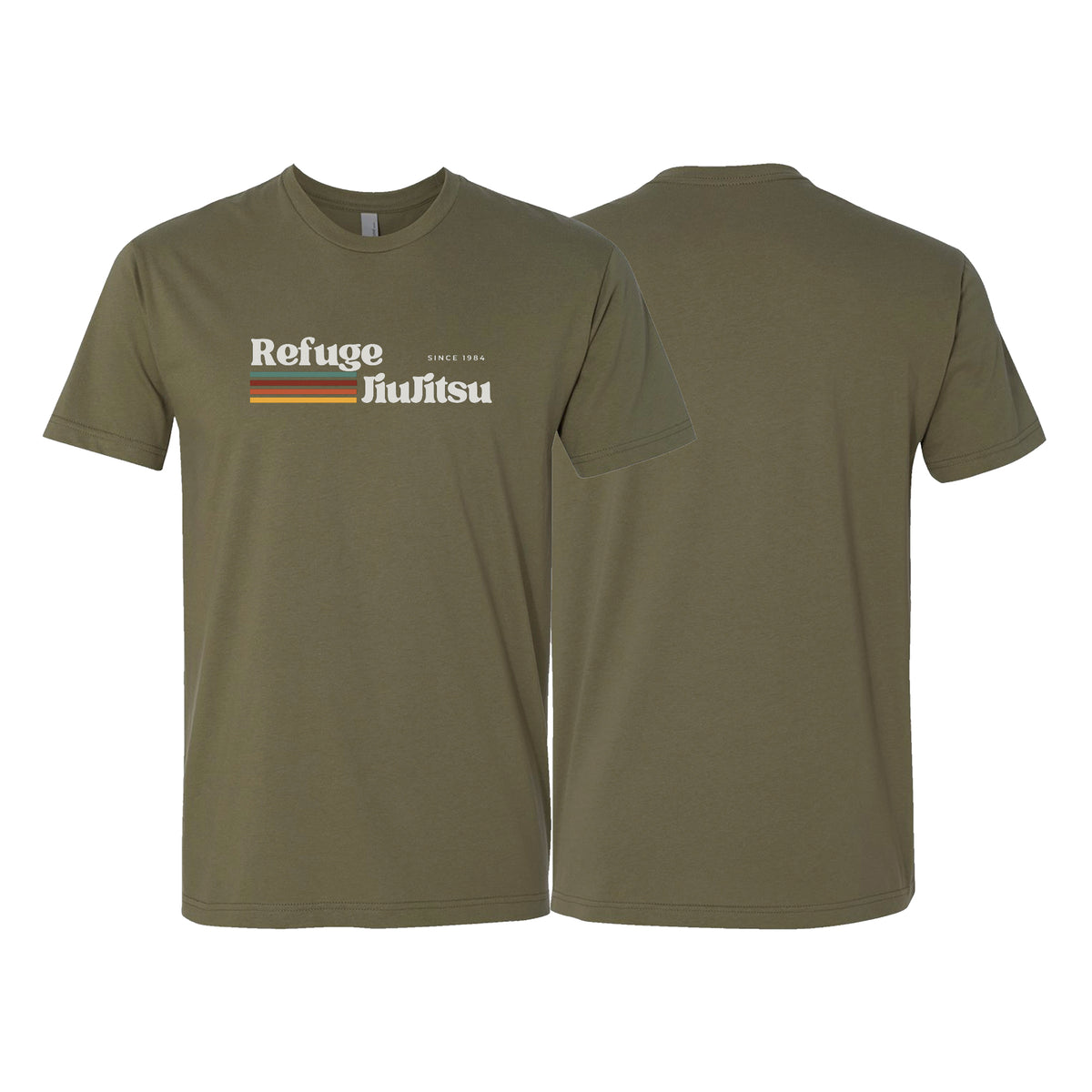 Refuge Jiu Jitsu Next Level Adult Shirts #8057 G (RETRO LOGO)
