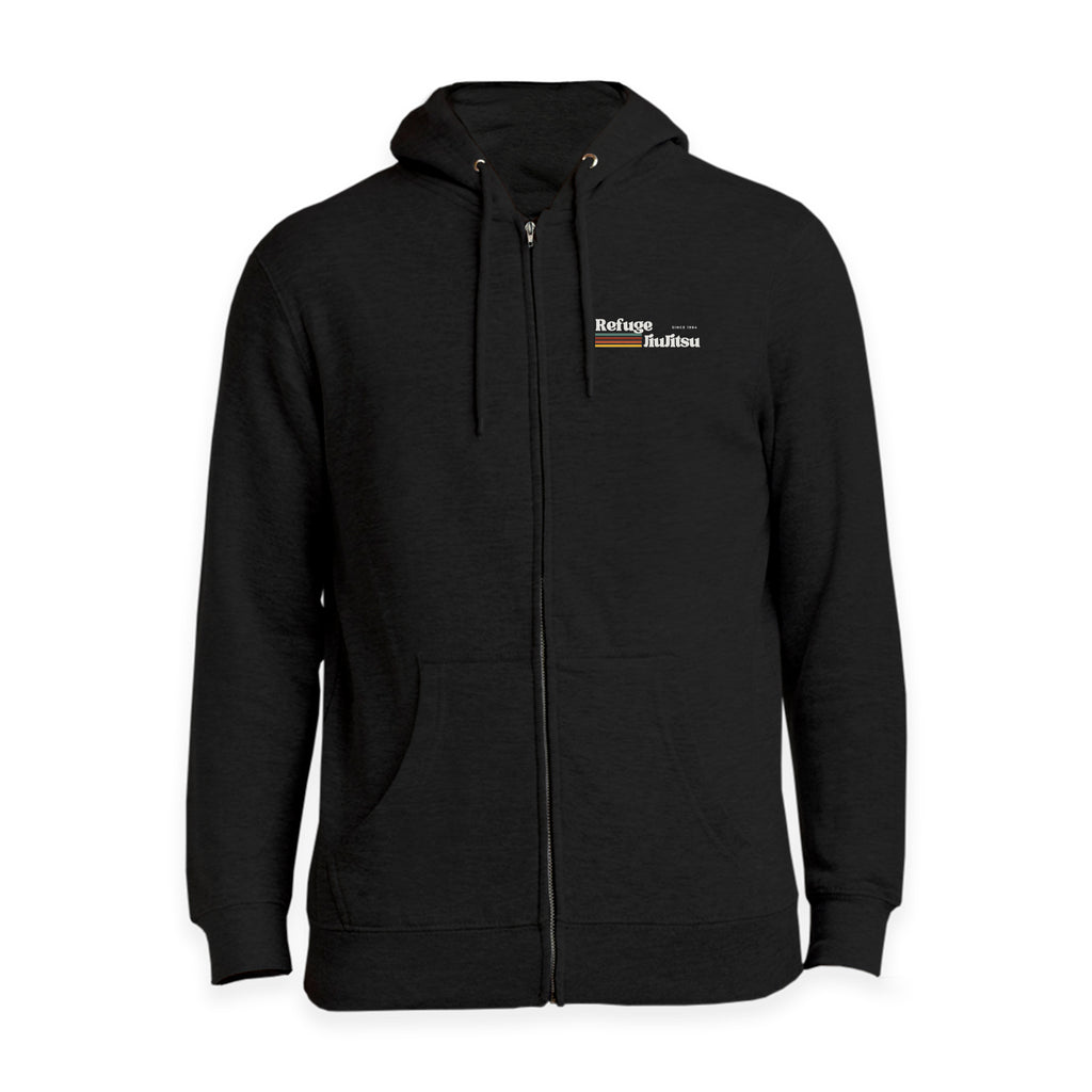 Refuge Jiu Jitsu Academy Zip-Up Hoodies #8057 I (RETRO LOGO)