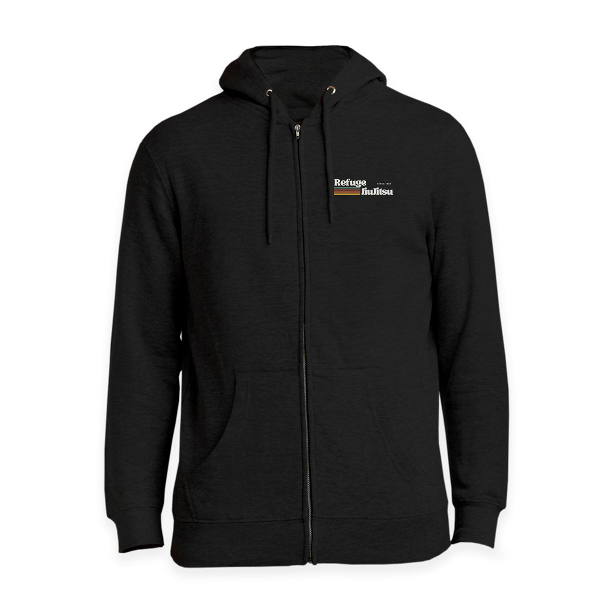 Refuge Jiu Jitsu Academy Zip-Up Hoodies #8057 I (RETRO LOGO)