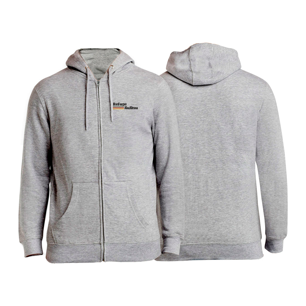 Refuge Jiu Jitsu Academy Zip-Up Hoodies #8057 I (RETRO LOGO)