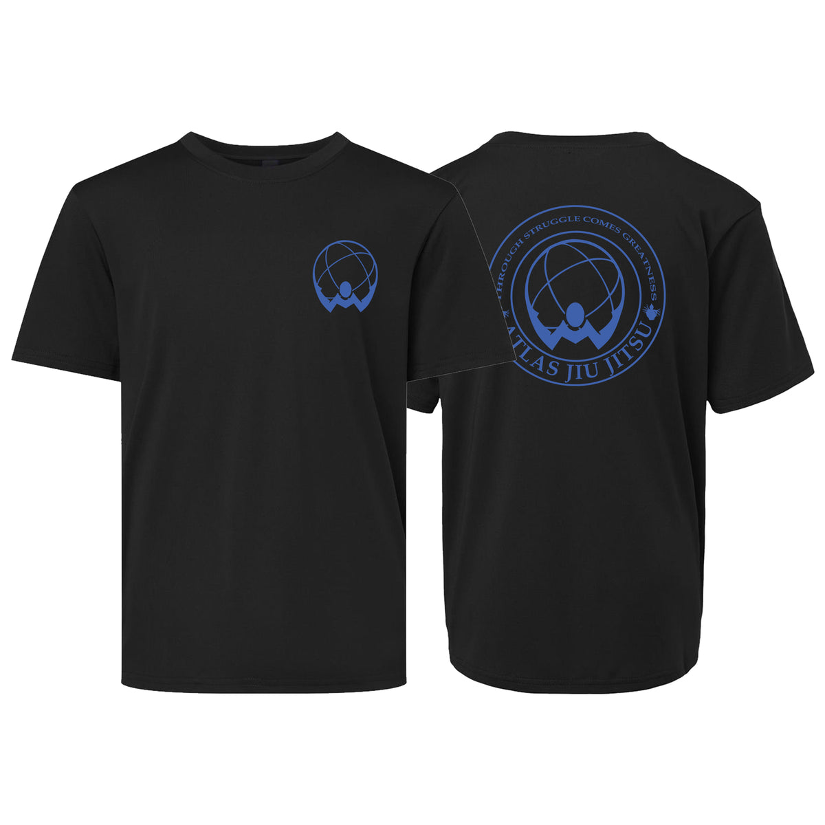 Atlas Jiu Jitsu Academy Dry Fit Kids Shirts #8058 A