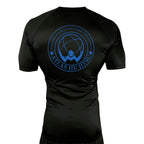 Atlas Jiu Jitsu All Black Custom Rash Guards Short Sleeves #8058 A