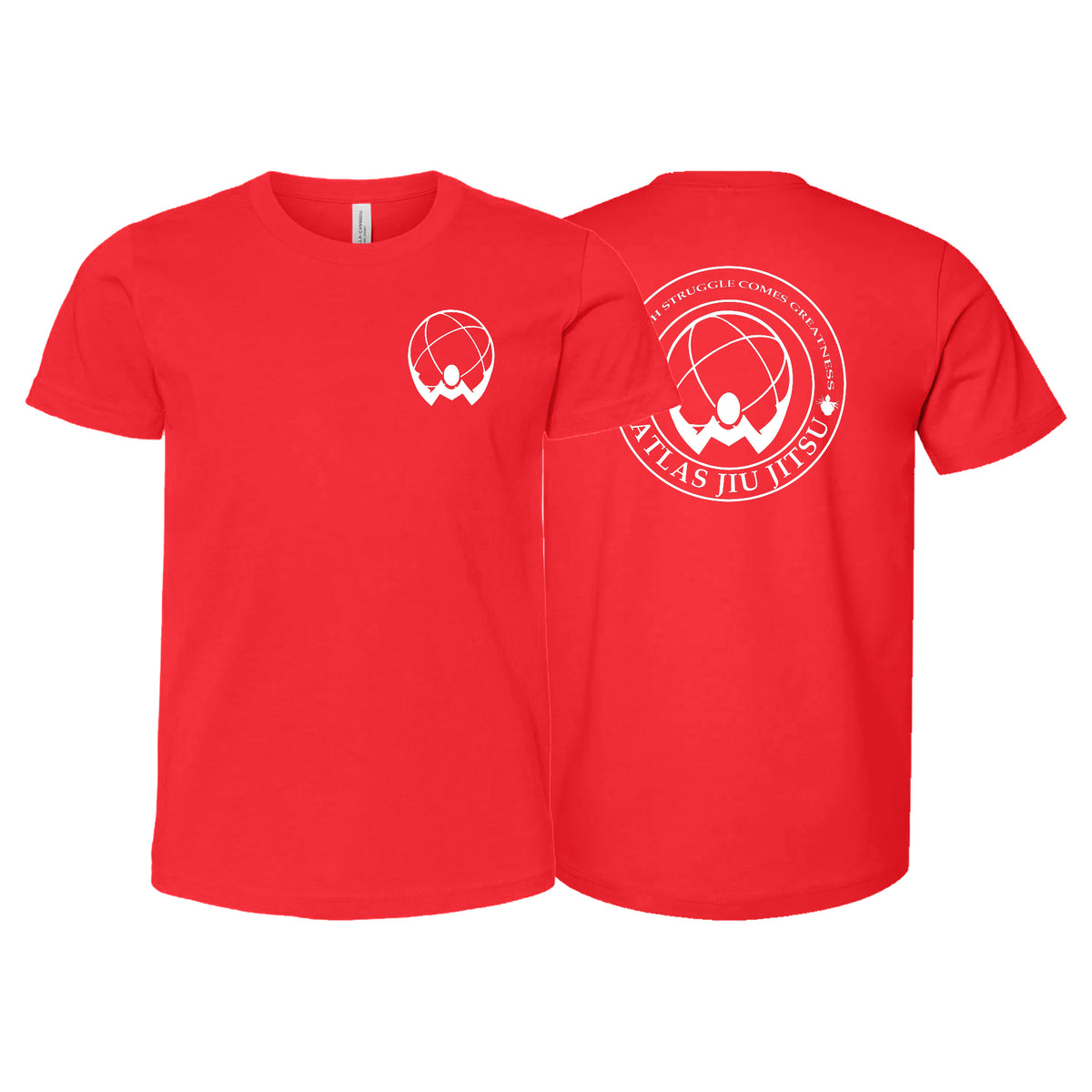 Atlas Jiu Jitsu Academy Kids Shirts #8058 A