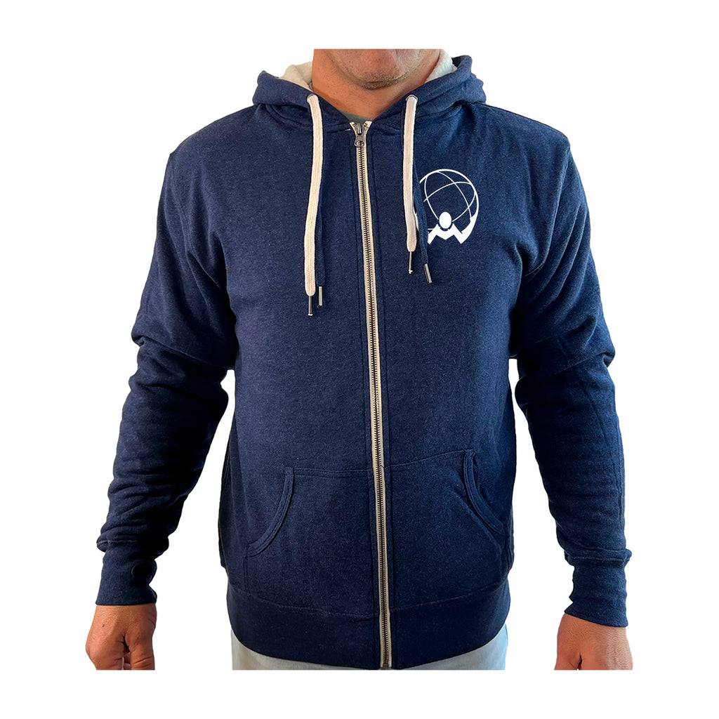 Atlas Jiu Jitsu Academy Sherpa Lined Zip-Up Hoodie #8058 A
