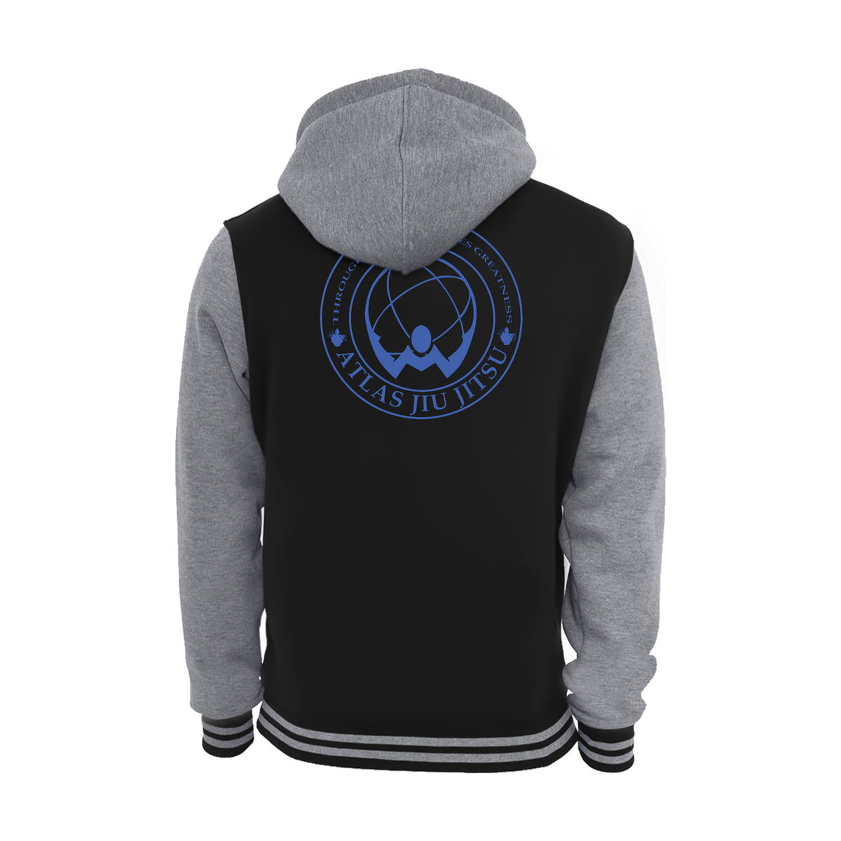 Atlas Jiu Jitsu Academy Varsity Zip-Up Hoodies #8058 A