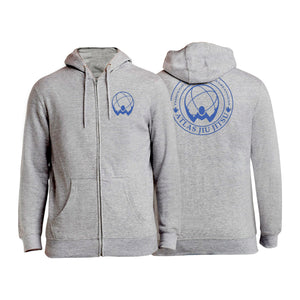 Atlas Jiu Jitsu Academy Zip-Up Hoodies #8058 A