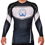 Atlas Jiu Jitsu Academy Rash Guards Black/White #8058 A