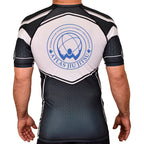 Atlas Jiu Jitsu Academy Rash Guards Black/White #8058 A