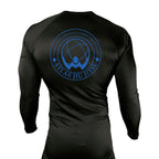 Atlas Jiu Jitsu All Black Custom Rash Guards Long Sleeves #8058 A