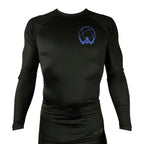 Atlas Jiu Jitsu All Black Custom Rash Guards Long Sleeves #8058 A