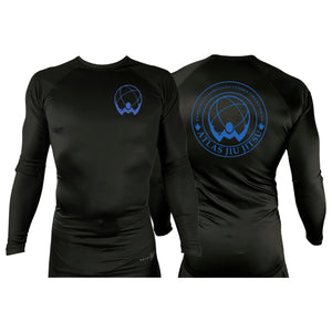 Atlas Jiu Jitsu All Black Custom Rash Guards Long Sleeves #8058 A