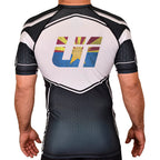 Undisputed South Academy Rash Guards Black/White #8059 A