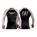 Undisputed South All Black Ranked Long Sleeve Rash Guards #8059 A