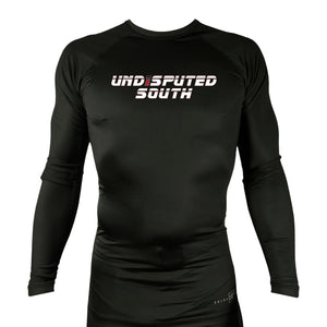 Undisputed South All Black Custom Rash Guards Long Sleeves #8059 A