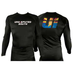 Undisputed South All Black Custom Rash Guards Long Sleeves #8059 A