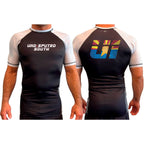Undisputed South All Black Ranked Short Sleeve Rash Guards #8059 A