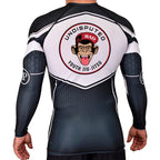 Undisputed South Academy Rash Guards Black/White #8059 C