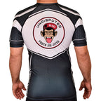 Undisputed South Academy Rash Guards Black/White #8059 C