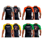 Undisputed South All Black Ranked Short Sleeve Rash Guards #8059 C