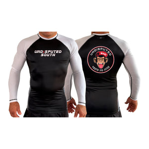 Undisputed South All Black Ranked Long Sleeve Rash Guards #8059 C