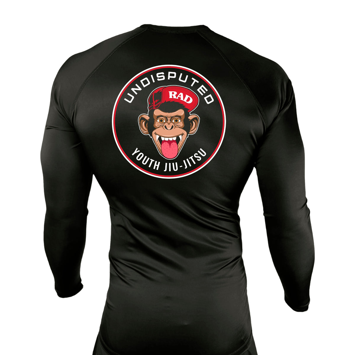 Undisputed South All Black Custom Rash Guards Long Sleeves #8059 C