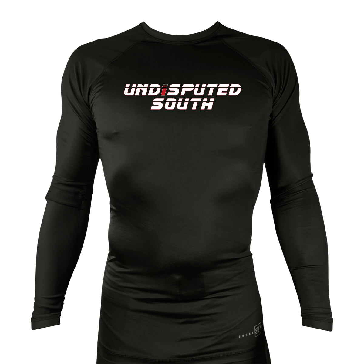 Undisputed South All Black Custom Rash Guards Long Sleeves #8059 C