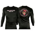 Undisputed South All Black Custom Rash Guards Long Sleeves #8059 C