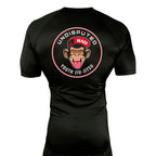 Undisputed South All Black Custom Rash Guards Short Sleeves #8059 C