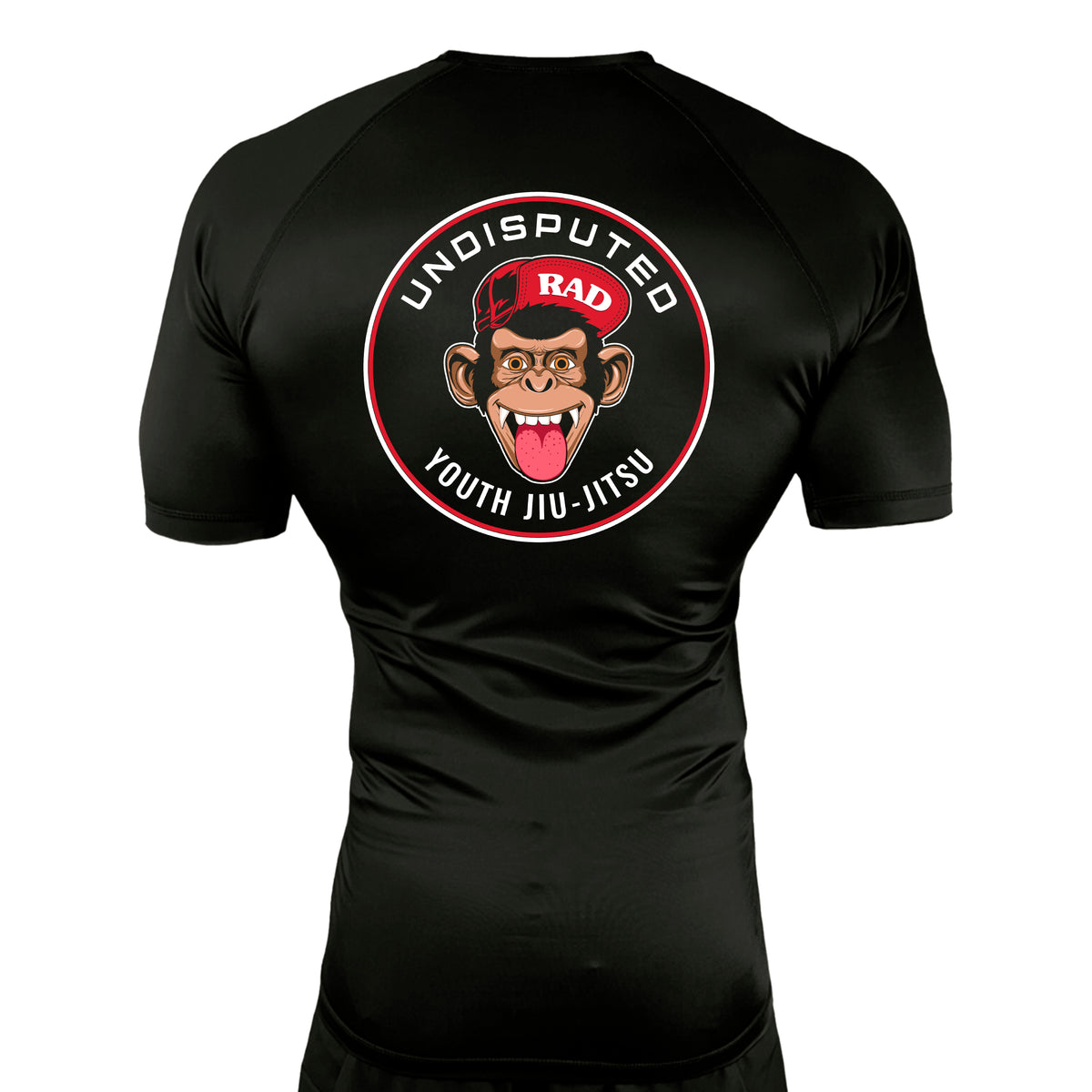 Undisputed South All Black Custom Rash Guards Short Sleeves #8059 C