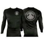 Chad Shepherd All Black Custom Rash Guards Long Sleeves #8060 A