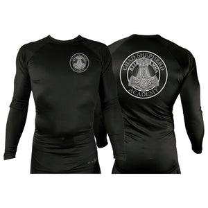 Chad Shepherd All Black Custom Rash Guards Long Sleeves #8060 A