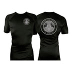 Chad Shepherd All Black Custom Rash Guards Short Sleeves #8060 A