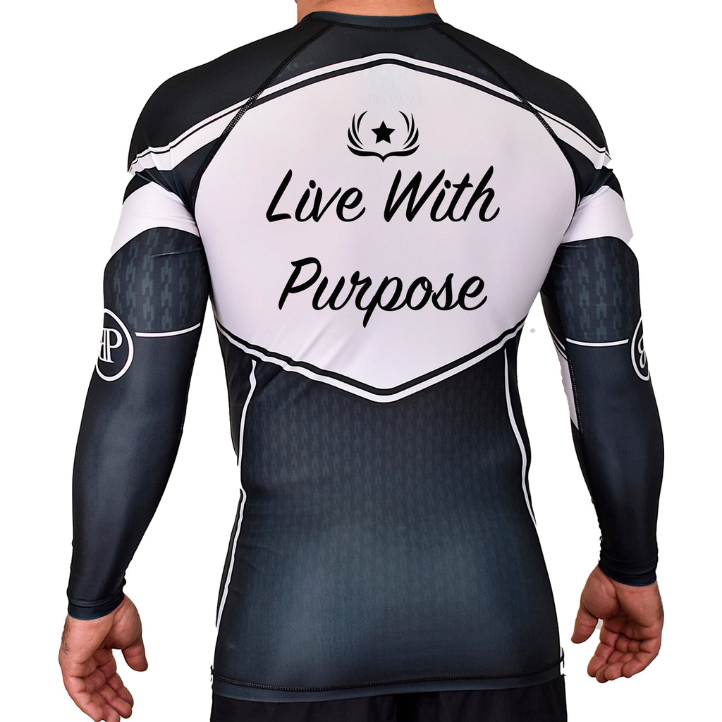 Veterans Breakthrough Academy Rash Guards Black/White #8061 A