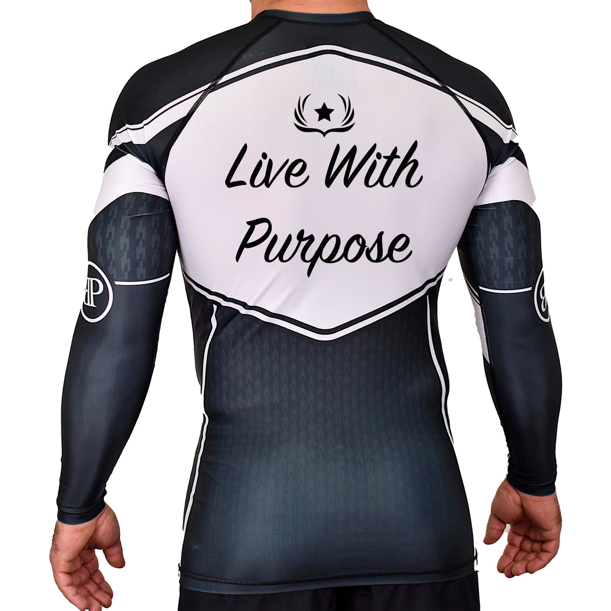 Veterans Breakthrough Academy Rash Guards Black/White #8061 A
