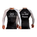 Veterans Breakthrough All Black Ranked Long Sleeve Rash Guards #8061 A