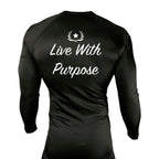 Veterans Breakthrough All Black Custom Rash Guards Long Sleeves #8061 A