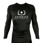 Veterans Breakthrough All Black Custom Rash Guards Long Sleeves #8061 A