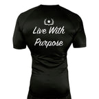 Veterans Breakthrough All Black Custom Rash Guards Short Sleeves #8061 A
