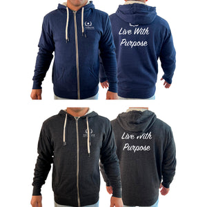 Veterans Breakthrough Academy Sherpa Lined Zip-Up Hoodie #8061 D