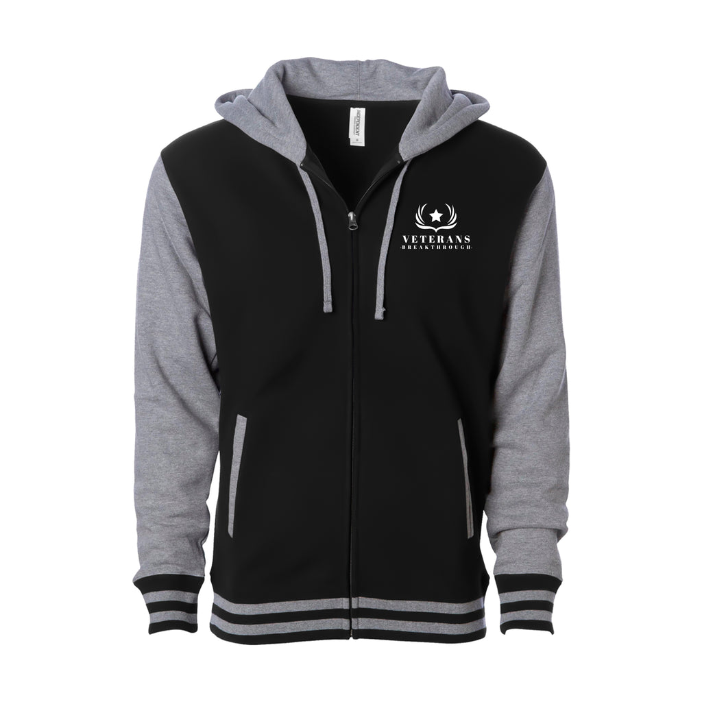 Veterans Breakthrough Academy Varsity Zip-Up Hoodies #8061 D