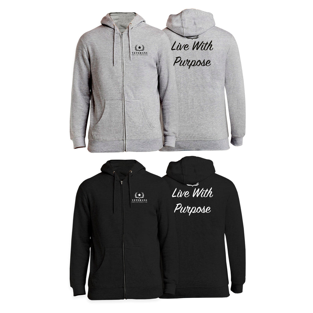 Veterans Breakthrough Academy Zip-Up Hoodies #8061 A