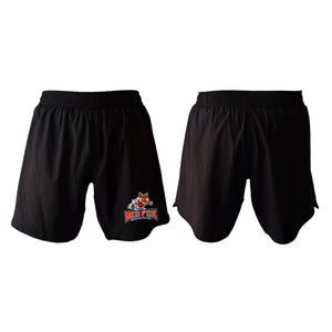Red Fox Brazilian Jiu-Jitsu All Black Custom Shorts 2.0 #8062 A 