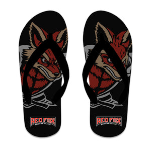Red Fox Brazilian Jiu-Jitsu Academy Flip Flops #8062 A