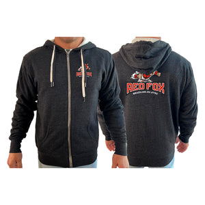 Red Fox Brazilian Jiu-Jitsu Academy Sherpa Lined Zip-Up Hoodie #8062 A 