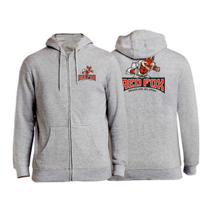 Red Fox Brazilian Jiu-Jitsu Academy Zip-Up Hoodies #8062 A 